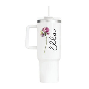 Birth Flower | 40oz Tumbler
