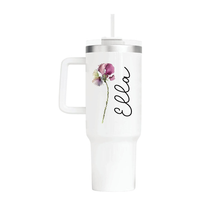 Birth Flower | 40oz Tumbler