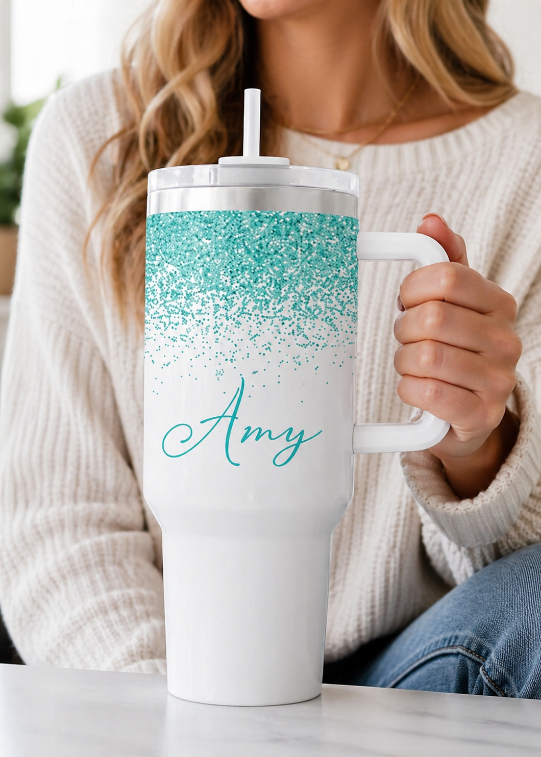 40oz Tumbler with Handle - Image 7