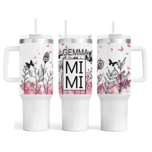 Mimi Floral Tumbler With Handle