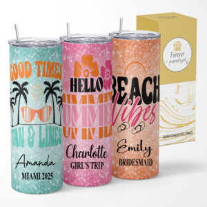 Glitter Beach Tumbler -  20oz
