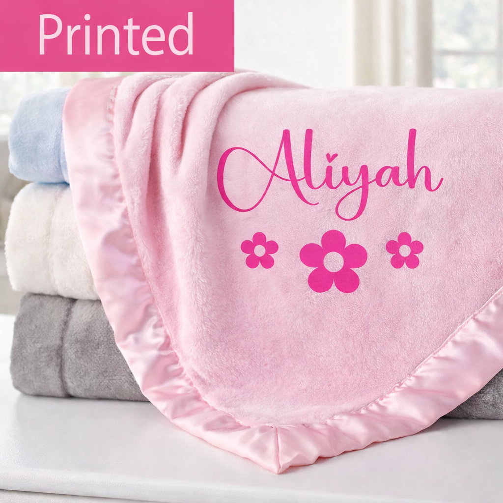 Flower Fleece Blanket - MORE COLORS - Image 4