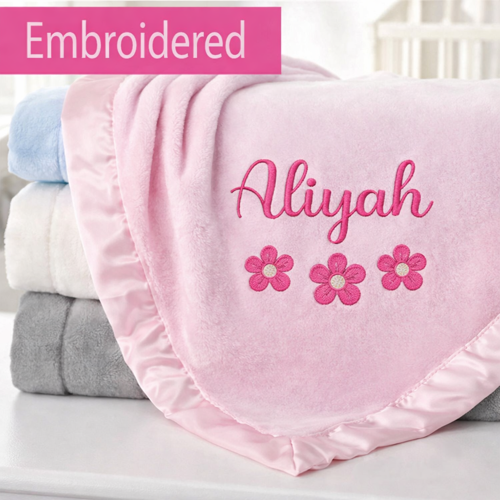 Flower Fleece Blanket - MORE COLORS - Image 5