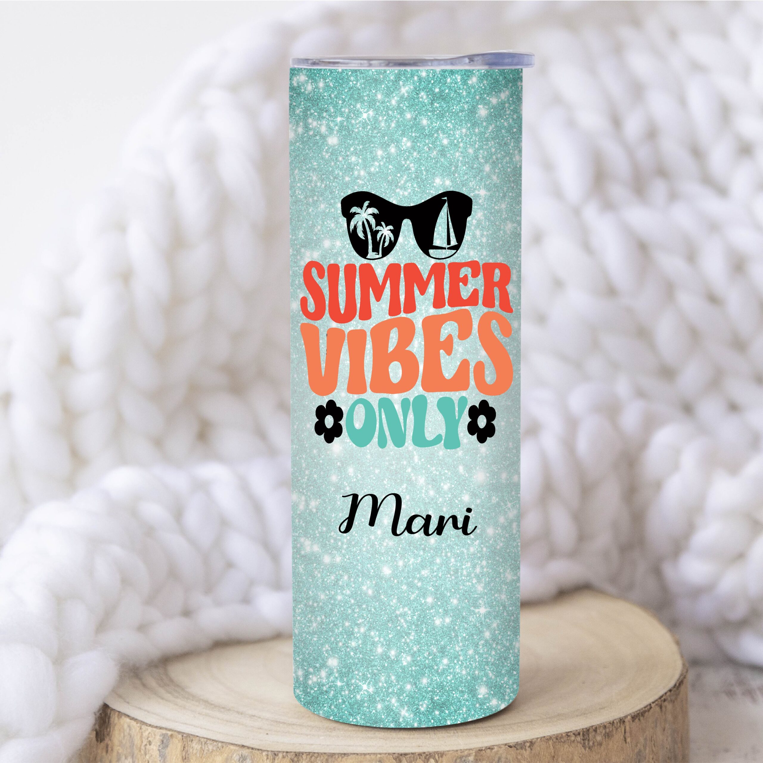 Glitter Beach Tumbler - 20oz - Image 3