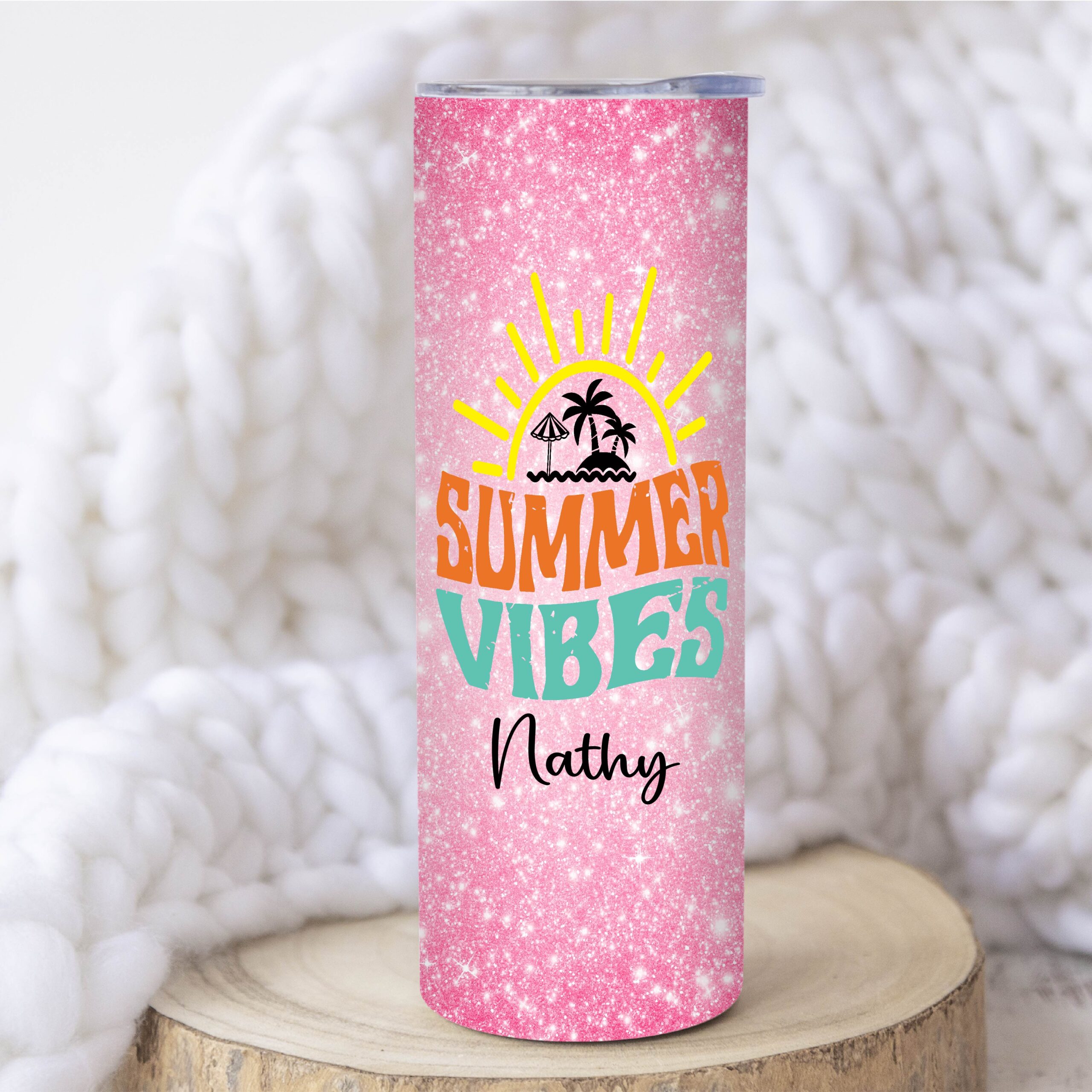 Glitter Beach Tumbler - 20oz - Image 2