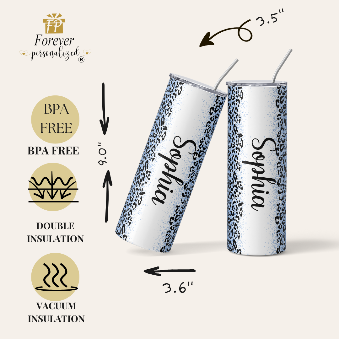 Light Blue Leopard | 20oz - Image 2