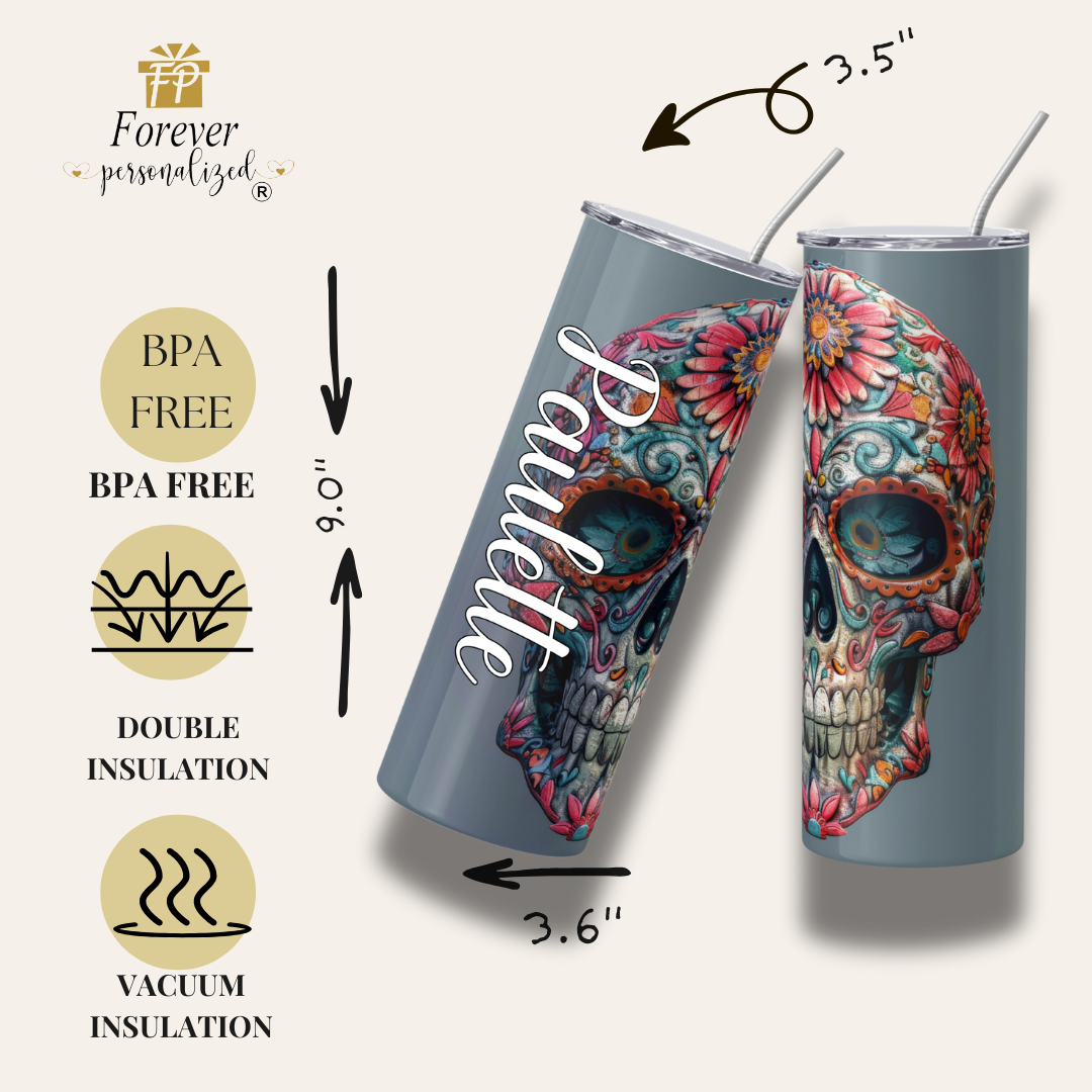 Foral Calavera | 20oz - Image 4