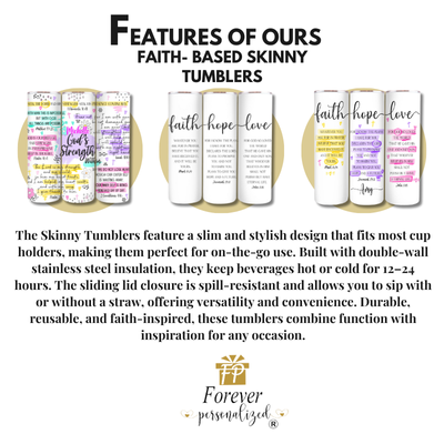 Faith- Based Tumbler - 20oz - Image 3