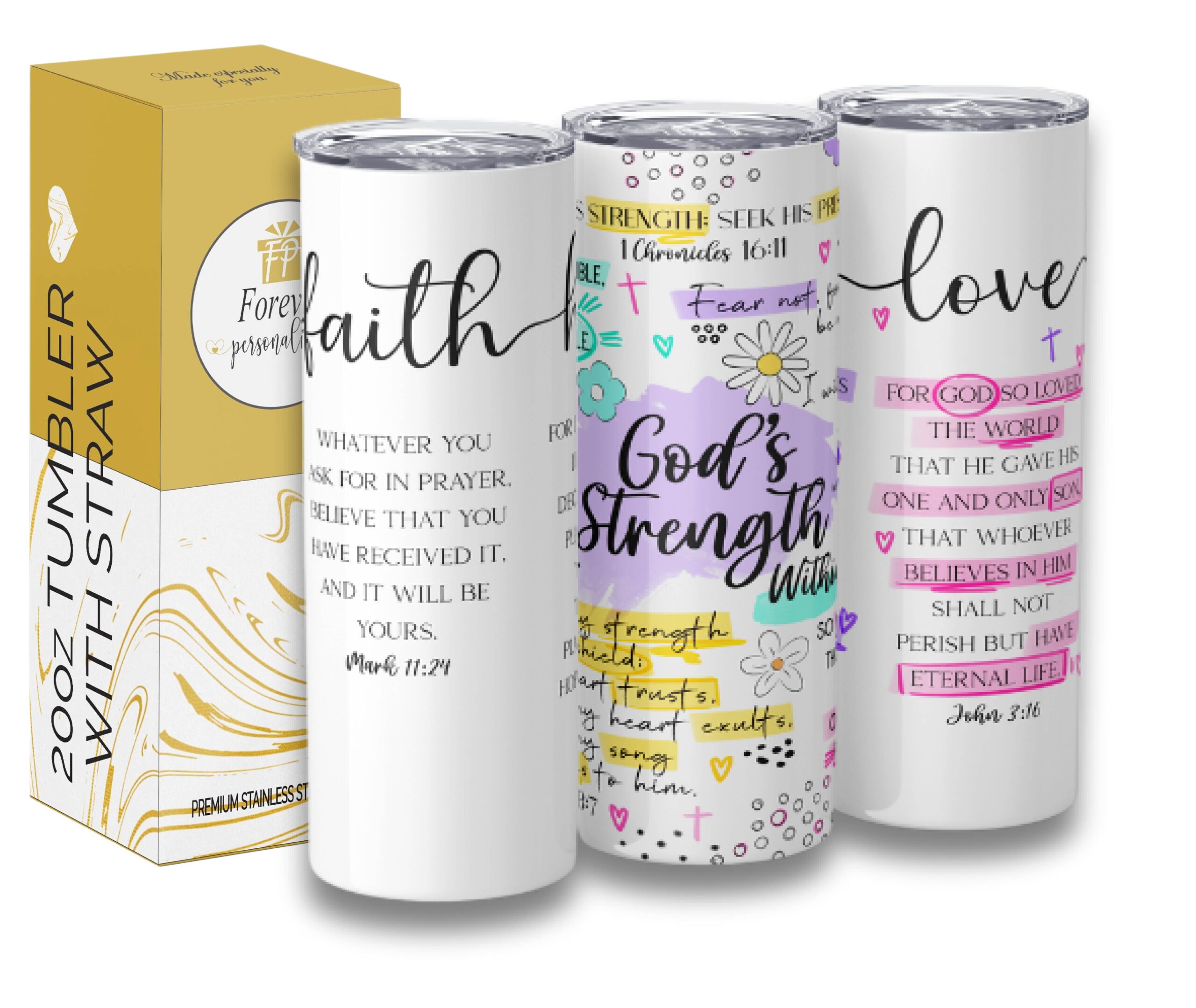 Faith- Based Tumbler - 20oz