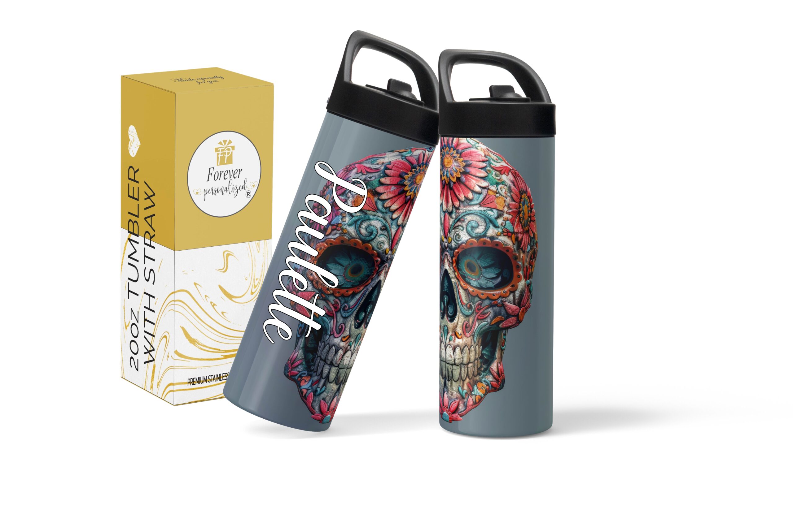 Foral Calavera | 20oz - Image 7