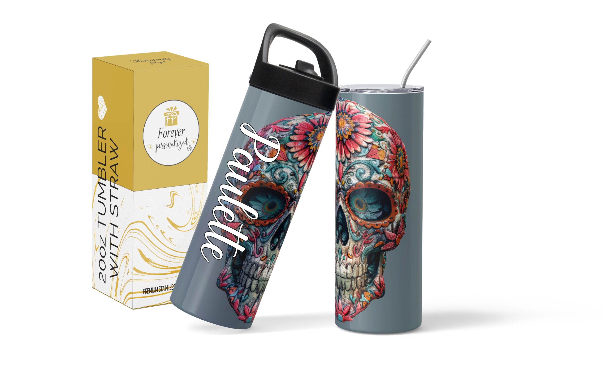 Foral Calavera | 20oz
