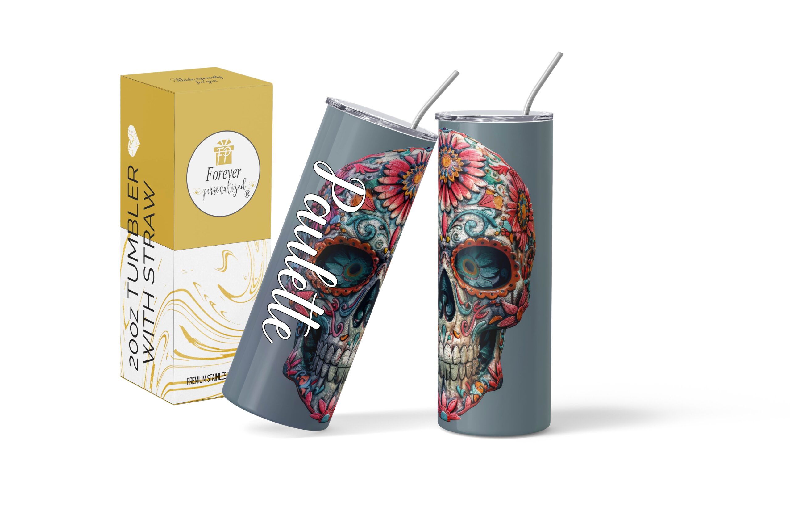 Foral Calavera | 20oz - Image 6