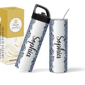 Light Blue Leopard  |  20oz