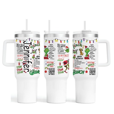 40 OZ Grinch TUMBLER