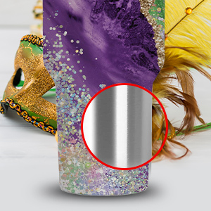 40oz MARDI GRAS TUMBLER - Image 3