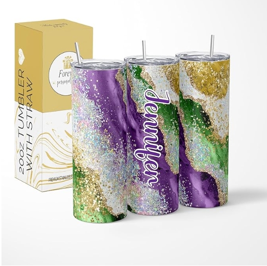 MARDI GRAS TUMBLER - Image 10