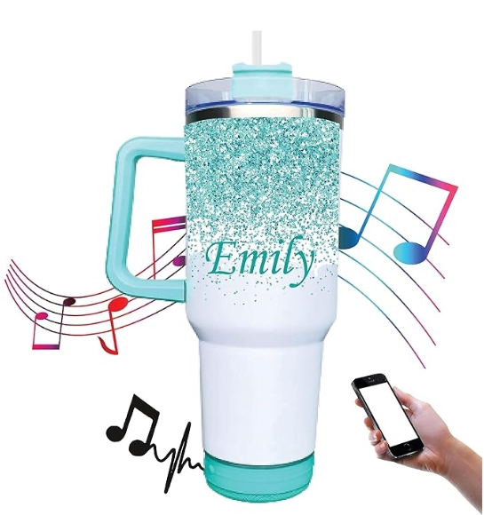 40oz Music Speaker Tumbler