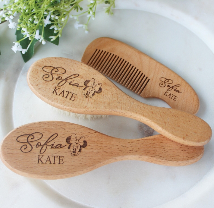 Minnie Mouse Wooden Brush Set - Image 4