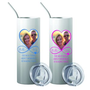 Forever Starts Now – Personalized Mr & Mrs Photo Tumbler 20oz