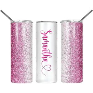 Glitter Effect Stainless Steel Tumbler