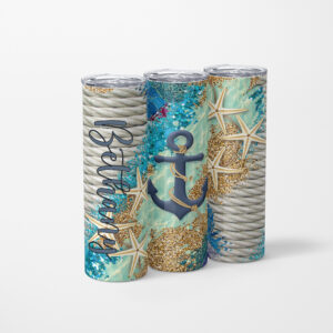 Nautical Beach Tumbler