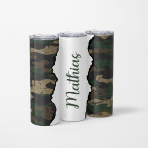 Camo Name 20 oz Tumbler